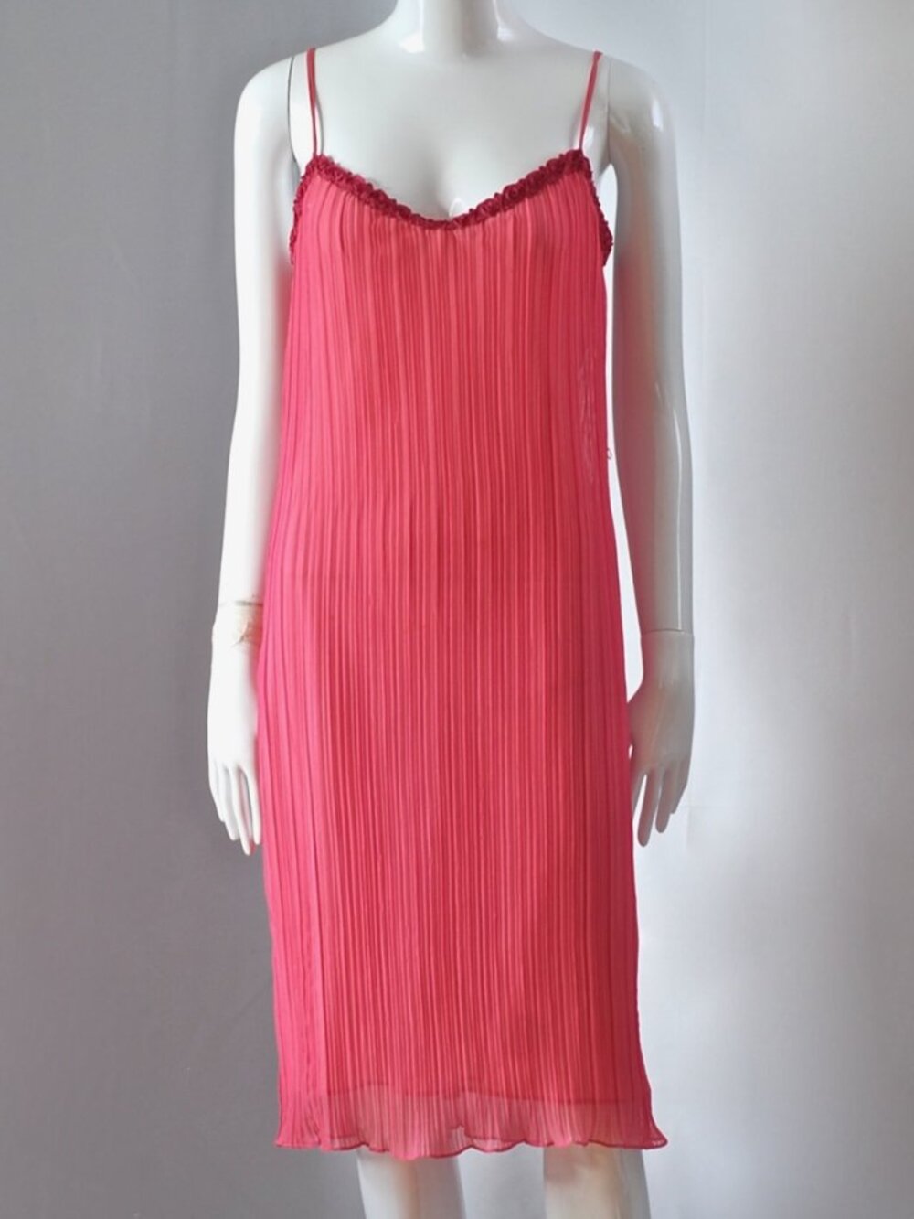 Betsey Johnson Pleated Sheath Dress With Trim - USA